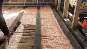 Утепления деревянных полов пеной ППУ от POLYNOR  сгниет ? ?