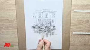 Рисуем отражение. Простой способ. Техники скетчинга для начинающих.