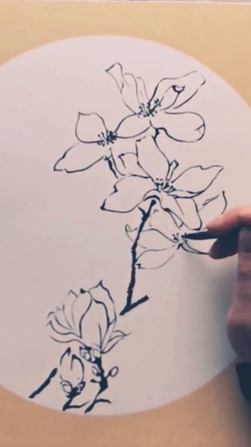 Chinese painting. Китайская живопись. Цветы. смотреть онлайн