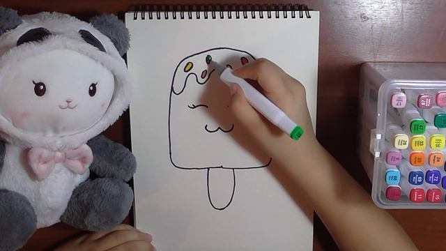 РИСУЕМ МАРОЖЕНКУ🍧🍧🍧самый быстрый легкий способ нарисовать Мороженку🔥🔥🔥😍😍😍 смотреть онлайн