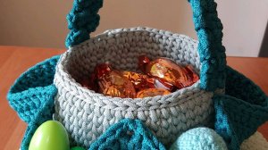 Часть 6Пасхальная корзинка крючком