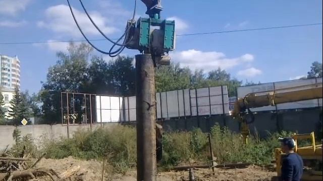 Работа вибропогружателем ABI HRV 45 смотреть онлайн