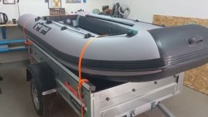 Ложемент для лодки на прицеп из квадрат трубы.