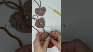 свяжем сердце из шнура за 10 минут