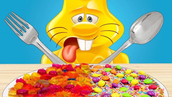 САМАЯ СЛАДКАЯ ПИЦЦА ДЛЯ ЖЕЛЕЙНОГО ЗАЙЦА ХАРИТОНА