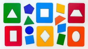 Геометрические Фигуры для Малышей 2-5 лет | Развивающее Видео с Досочками Сегена