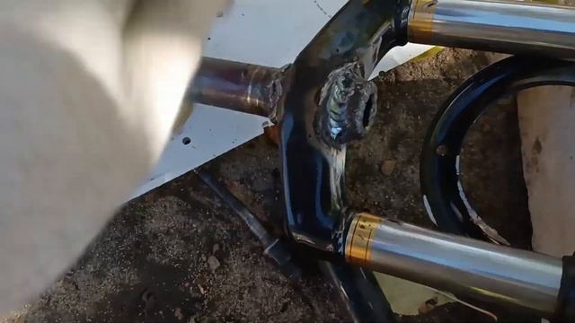 Ставлю вилку велосипедную с амортизатором на веломот?