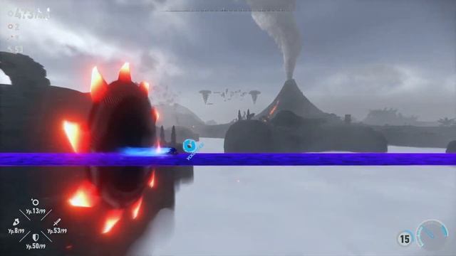 Соник Frontiers встретил гигантского босса острова