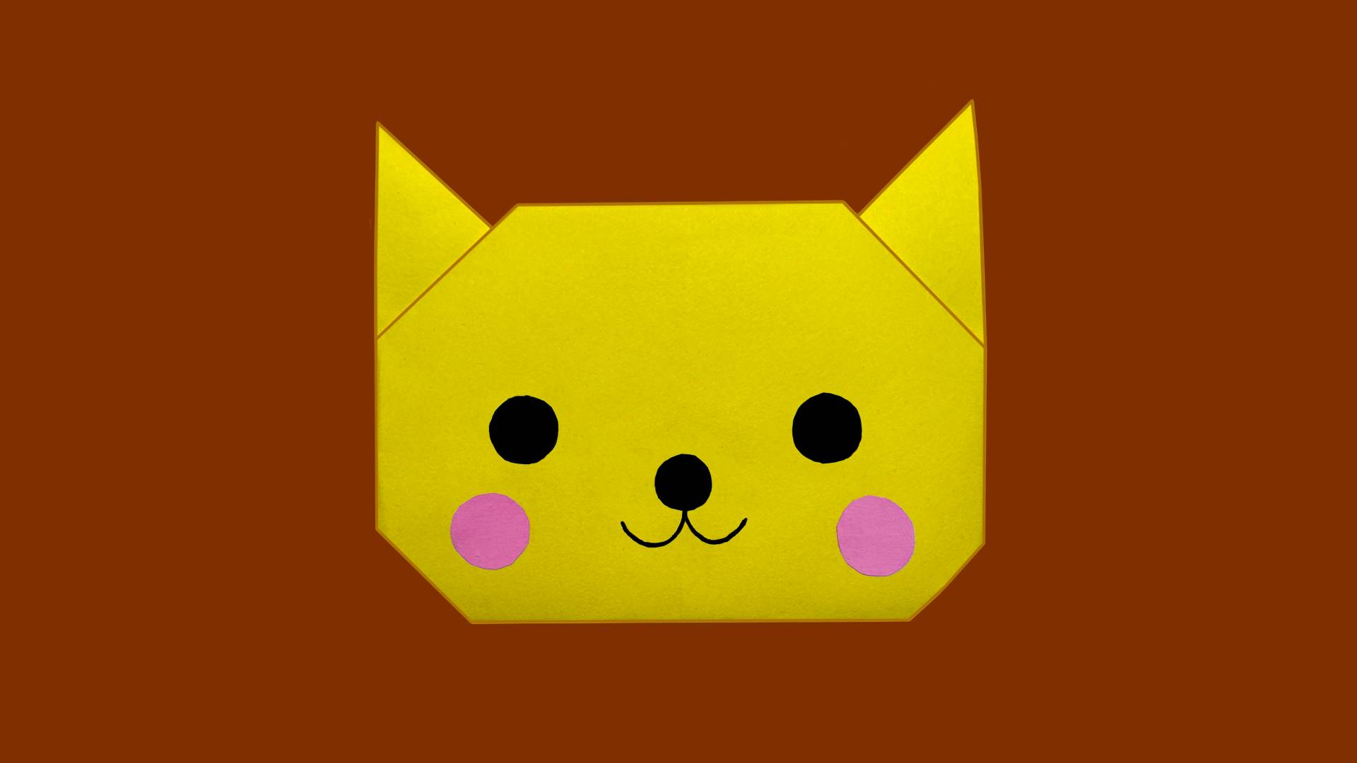 Котик из бумаги. Поделки для детей из бумаги. Как сделать кота из бумаги. Котик оригами смотреть онлайн