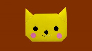 Котик из бумаги. Поделки для детей из бумаги. Как сделать кота из бумаги. Котик оригами