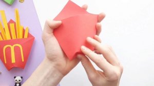 Оригами Картошка Фри Из Бумаги | Оригами Макдональдс  | Origami Paper French Fries