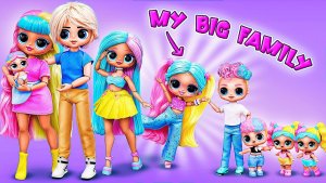 Большая семья – поделки для кукол