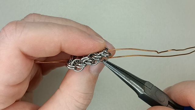 Королевская гадюка. Кольчужное плетение Kinged Vipera Berus. Кольчужный браслет своими руками.