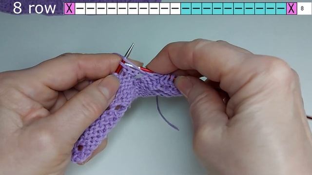 Красивий візерунок "Трикутники з доріжками "+ 2 СХЕМИ/ BEAUTIFUL KNIT PATTERN смотреть онлайн