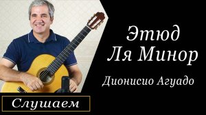 Дионисио Агуадо - этюд Ля Минор. Популярный этюд на классической и акустической гитарах.