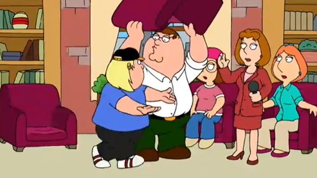 Питер и Крисс громят телестудию Гриффины (Family Guy) Приколы из Гриффинов смотреть онлайн