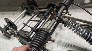 Polaris widetrak lx 500 задняя подвеска, восстановлена в гаражны