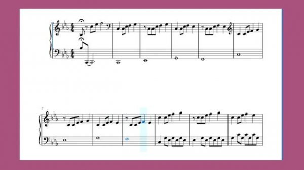 Among us - Piano notes (ноты для фортепиано)