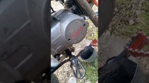 как снять правую крышку картера - сцепления на питбайк