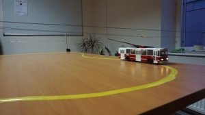 Радиоуправляемый троллейбус, тестирование системы ав