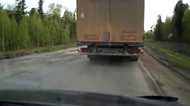 Вечный кошмар -трасса Сургут-Тюмень в районе Увата