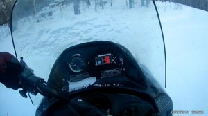 Тайга варяг 500 по глубокому снегу#снегоход# тайга#варя?