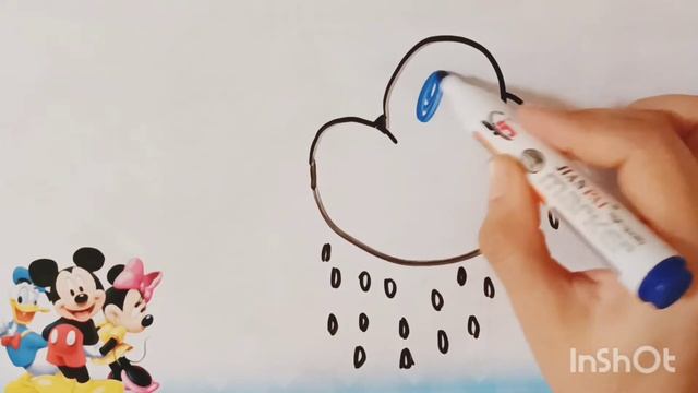 Bolalar uchun bulut rasm chizish / Рисование облако для детей / Drawing Cloud for kids смотреть онлайн