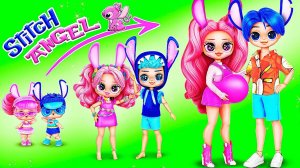 Ангел и Стич взрослеют вместе! Идеи и поделки для кукол ЛОЛ