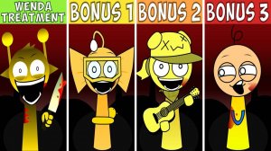 ВСЕ OC И БОНУСЫ SPRUNKI WENDA TREATMENT | МИКС СЮРПРИЗ | ЖАРА! 🎉🎤