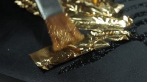 Рисунок зеркальной поталью