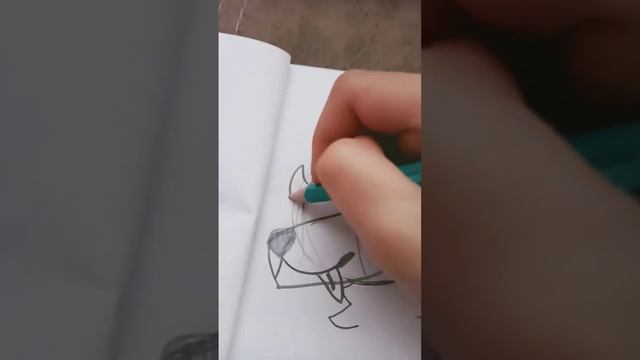 туториал как нарисовать собаку или же фурри срисовала взяла идею у девочки