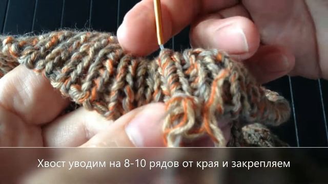 Замыкающие петли и хвост при закрытии резинки 1х1 иглой // SIBKNITTING (Канал о вязании) смотреть онлайн
