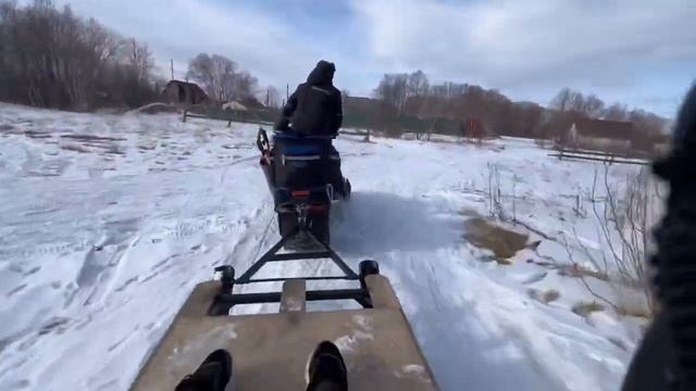 #Нарта-Сани для снегохода Ирбис (эпизод-1)