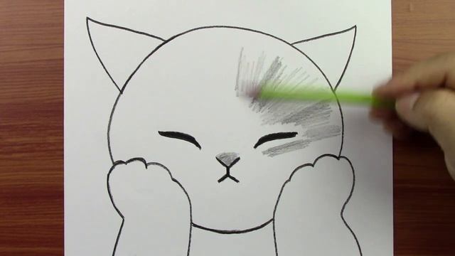 Как нарисовать Лёгкий рисунок кошки: как поэтапно нарисовать милую кошку смотреть онлайн