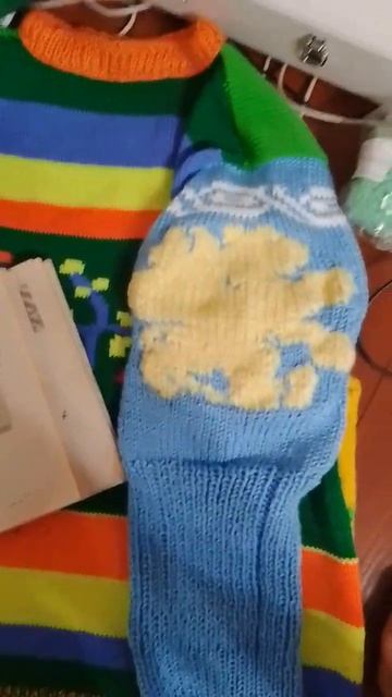 часть 3. свитера " зима не беда" Здесь представлен рукав с вставкой дракона смотреть онлайн