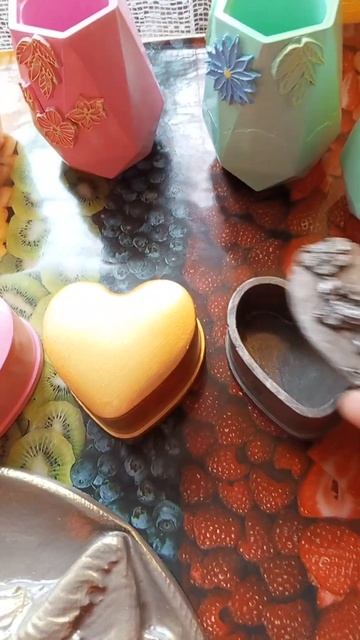 Шкатулка из гипса сердечко ❤️ ручная работа. смотреть онлайн