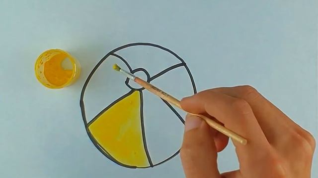 Bolalar uchun koptok rasm chizish Pисуем мяч для детей. How to draw a ball for chil смотреть онлайн