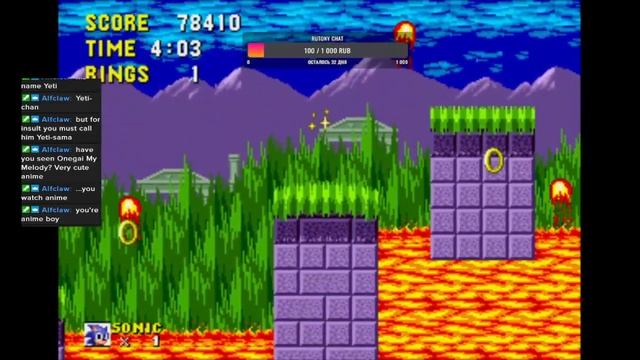 [RU/EN] Sonic The Hedgehog 1 День 1