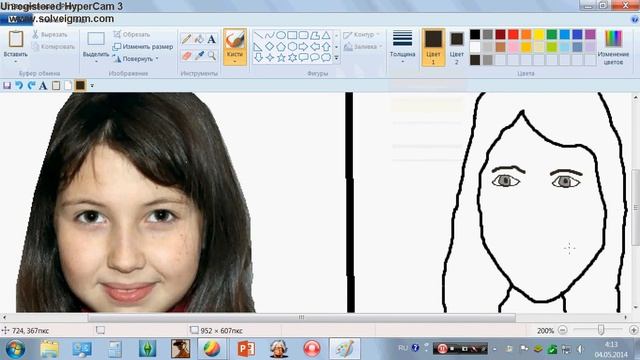 Я рисую себя в Paint смотреть онлайн