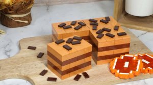 «Торт из LEGO, который хочется съесть! Шоколадно-апельсиновый обман (Stop Motion + ASMR)»
