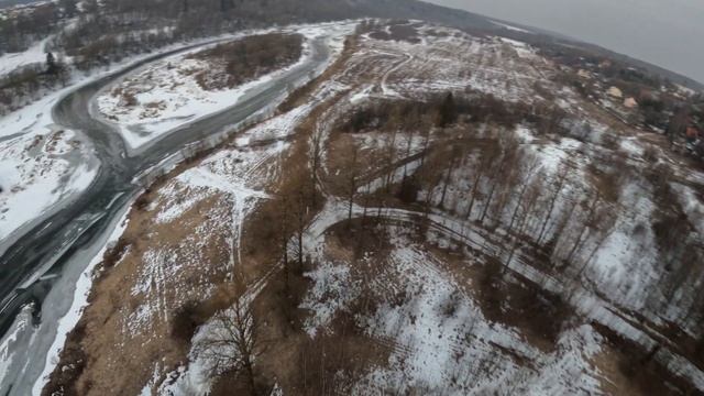 Горбовская ГЭС с высоты птичьего полета. FPV смотреть онлайн