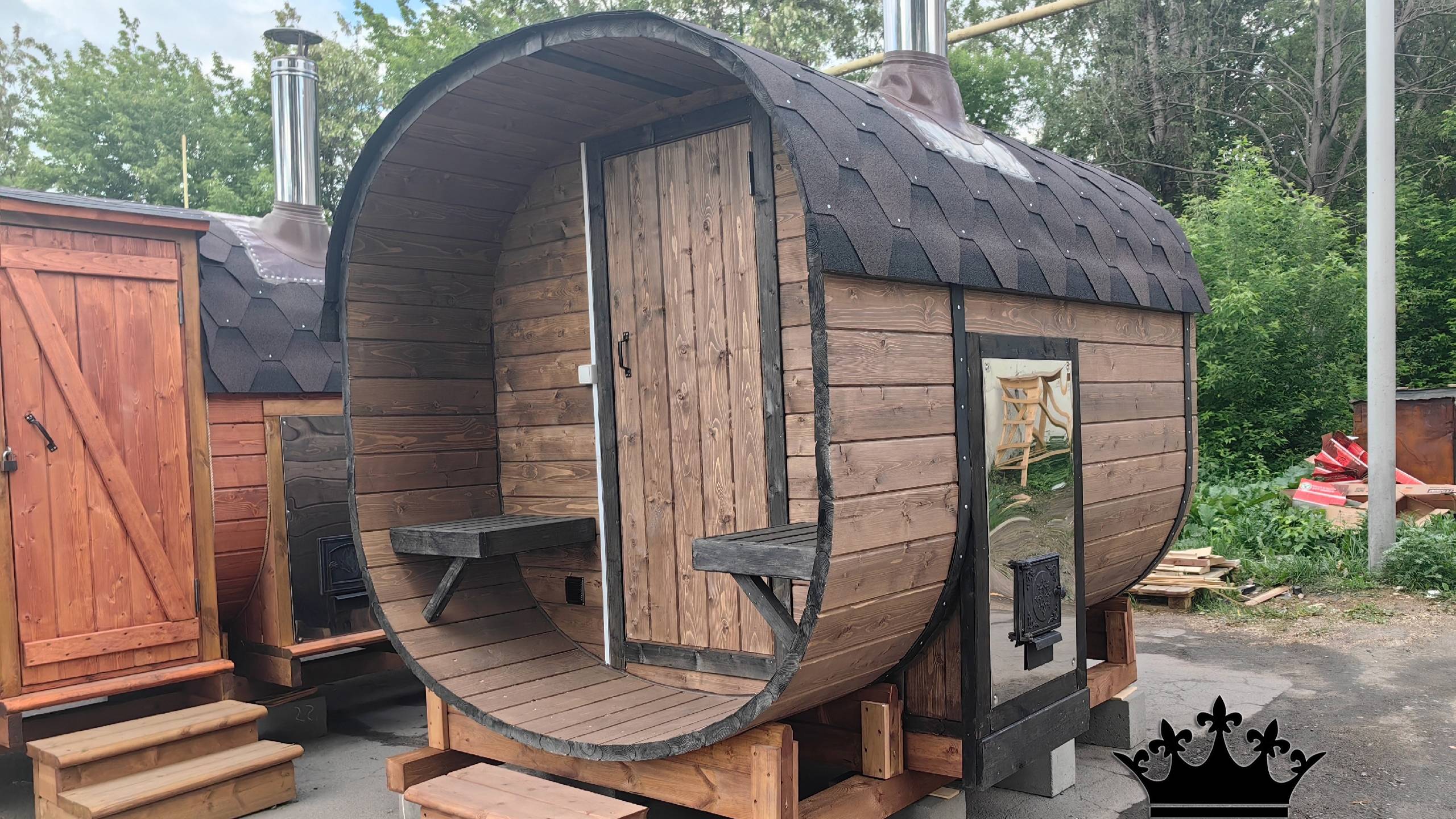 Баня Квадро 2х2 Govoroff - с крыльцом смотреть онлайн