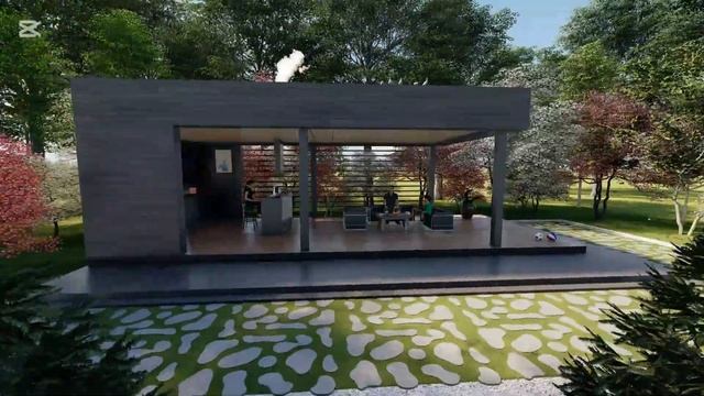Summer kitchen for the garden. Летняя кухня для сада. Letnyaya kukhnya dlya sada. смотреть онлайн