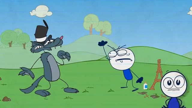 Pencilmate реагирует - Pencilmate встречает принцессу Pencilmiss и большого плохого волка