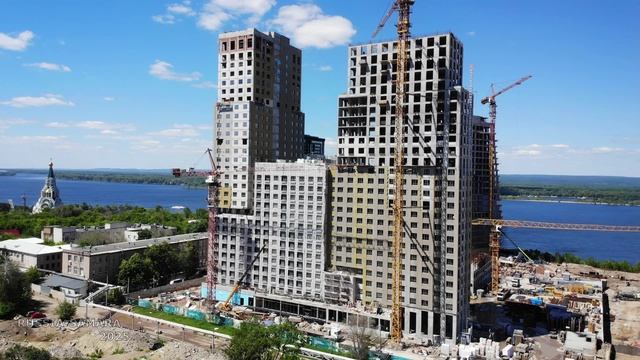 ЖК Green River на территории бывшего завода ЗИМ города Самара / Древо / строительство / Russia