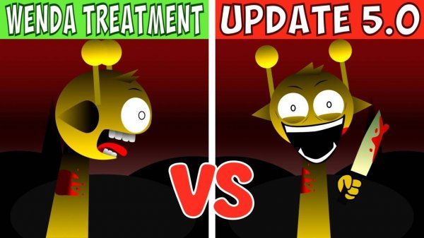 INCREDIBOX SPRUNKI | WENDA TREATMENT 4.0 VS 5.0 | БИТВА ОБНОВ! ⚡🎵