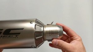 Глушитель SC project прямоток на мотоцикл, питбайк