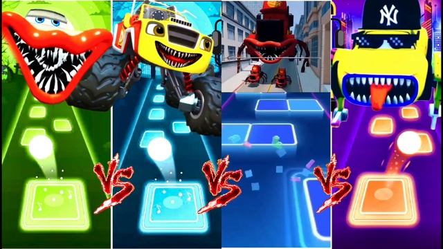 Микс-Трак Маккуина 🆚 Пасхальный автобус 🆚 Забавная машинка Маккуина