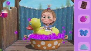 Маша И Медведь- Игровой МУльтик ! для детей смешной: Купаем Машу и Играем с Питомцем