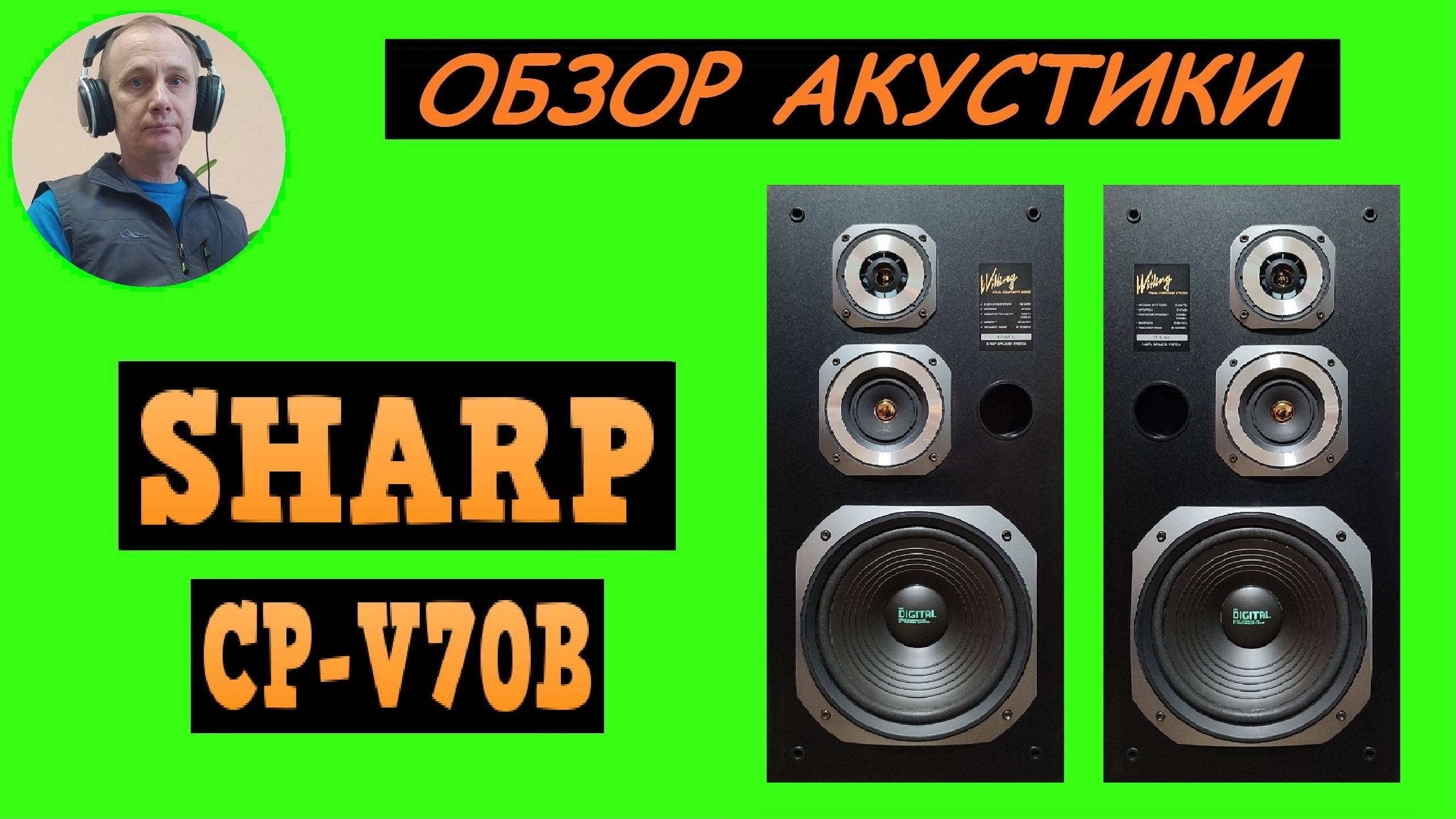 Обзор акустической системы SHARP CP-V70B